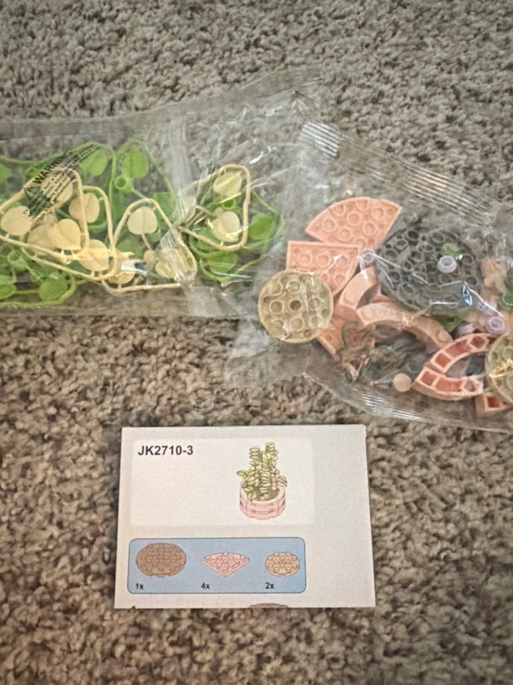 Kids DIY Plant Pot Puzzle Kit - Pink & Green